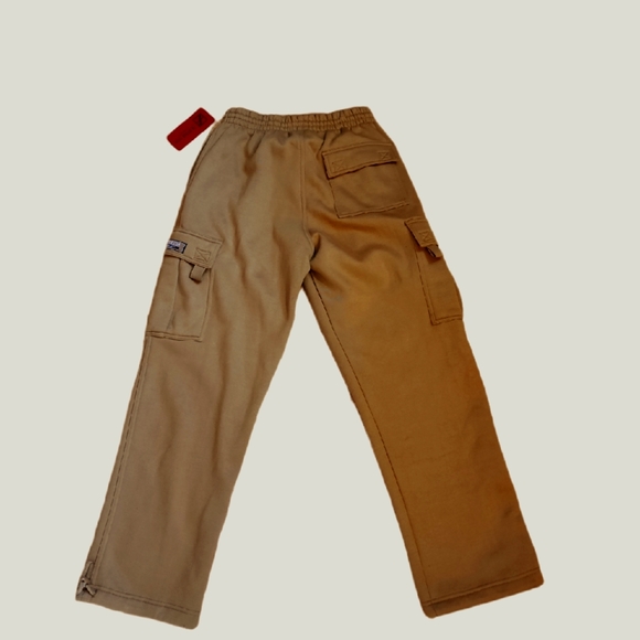 NWT Mens G-Style Wheat Color Solid Fleece Cargo Pants Size M - Picture 3 of 7